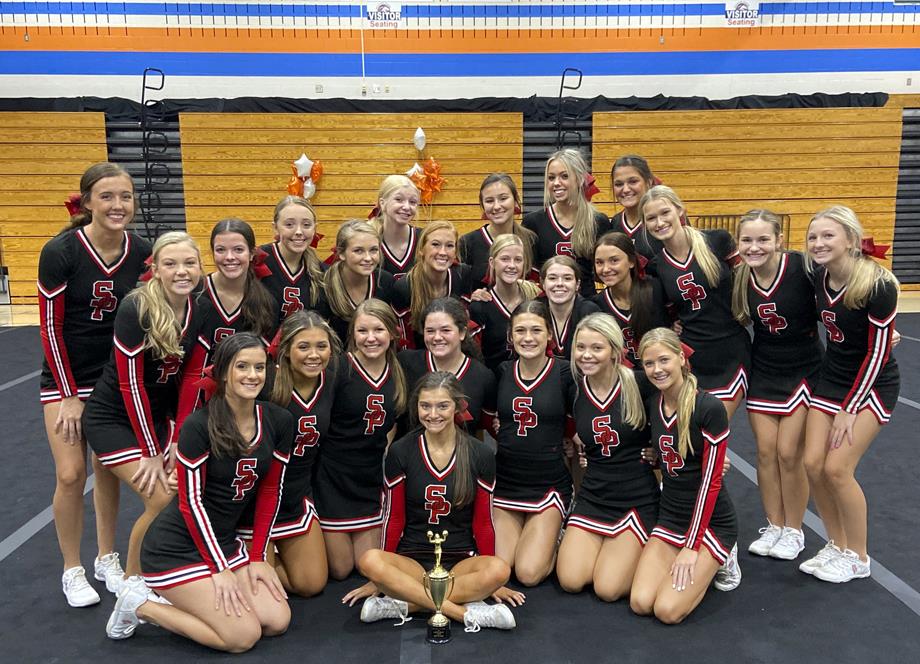 The South Point High School varsity cheerleading team took first place in the super varsity division at the Marvin Ridge Maverick Classic competition.